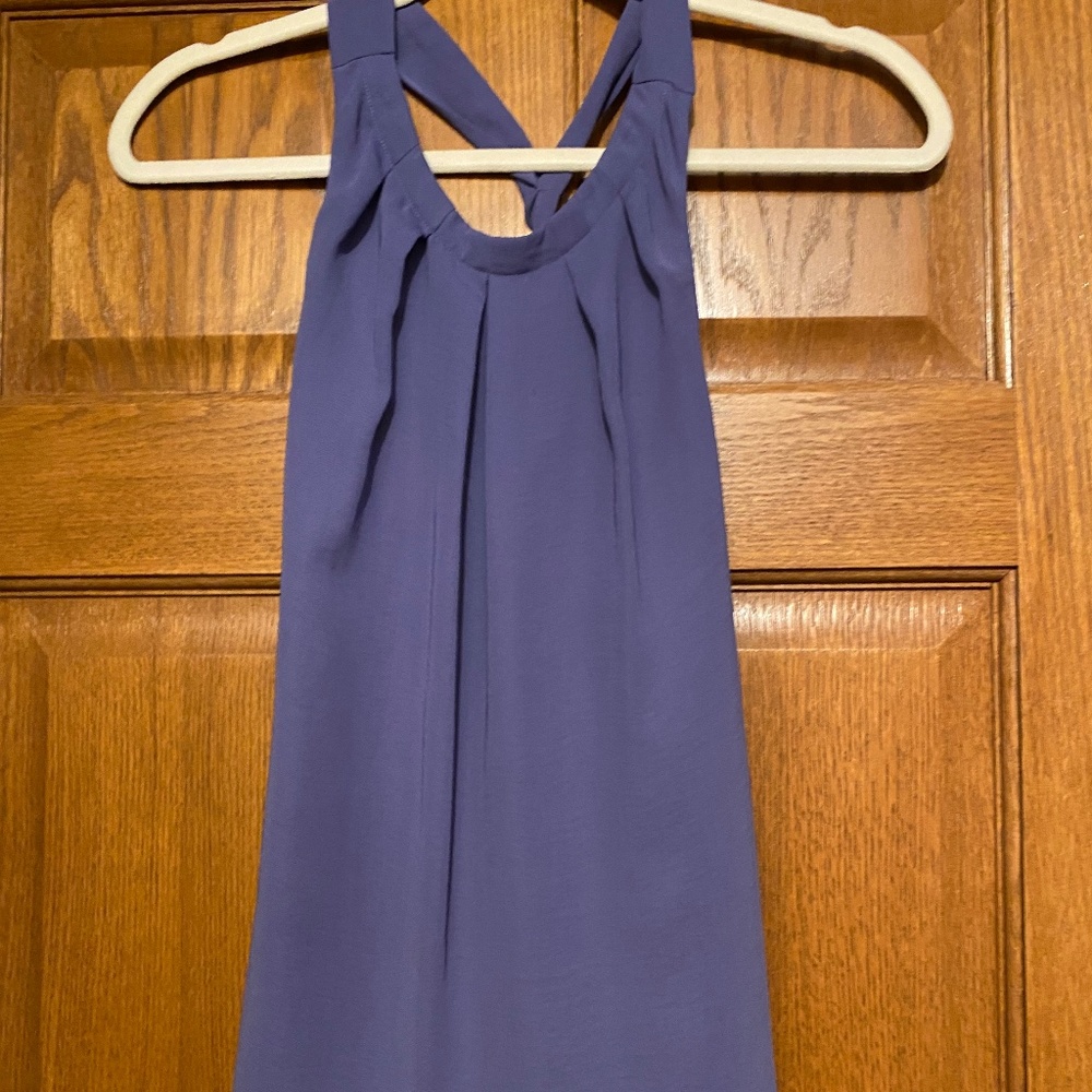 Banana Republic cross back purple tank